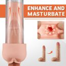 Acmejoy 2 in 1 LCD Masturbator Penis Pump