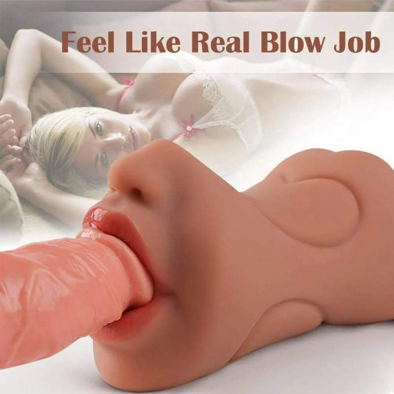 3 in 1 Realistic Oral Vagina Anal Pocket Pussy Male Masturbator Sex Toys for Men - Image 6