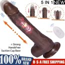 Suitable for women thrust rotating heating vibration suction cup dildo