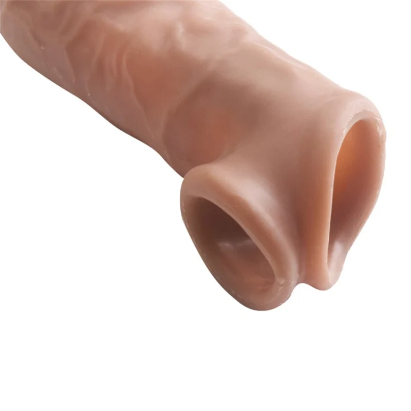 Peni Sheath Enlarger Male Peni Sleeve Girth Reusable Condoms - Image 5